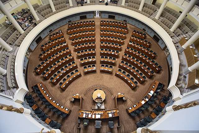 Plenary Hall seen from above
