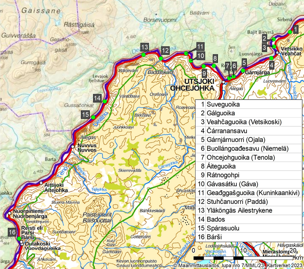 Fiskeplatser för havsöring